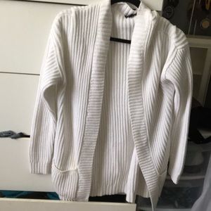 White cardigan